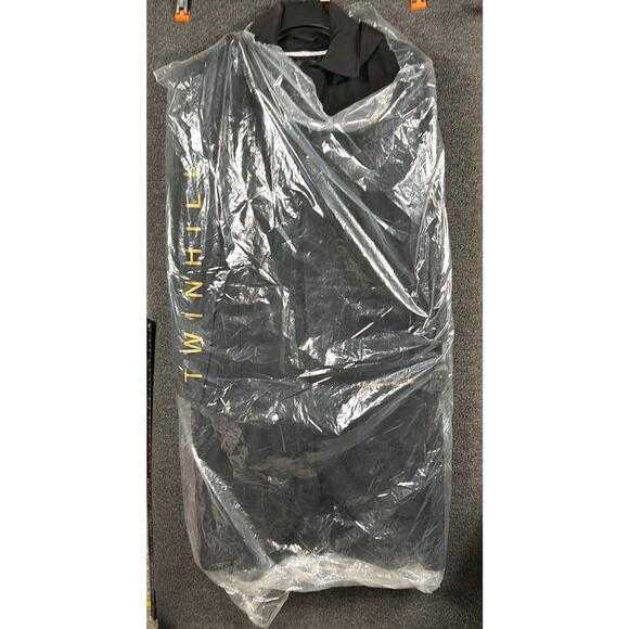 Twinhill Coat Mens 42S Black Hooded Fly Front Thinsulate Lined Overcoat Jacket - Picture 11 of 14